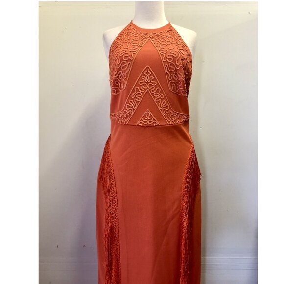 Blessed Are The Meek Primitive Fringe Midi Dress - Picture 2 of 12